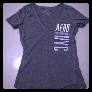 A woman aeropostale shirt